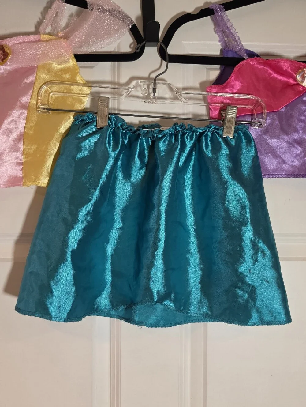 Disney Girls' Colorful Princess Costume Set - Pink, Yellow, Purple, Teal 4-6X